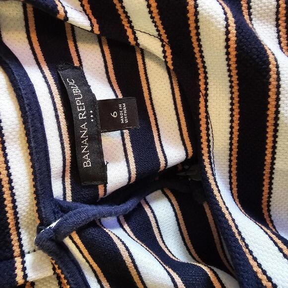 Banana Republic Black and White Striped Dress - Picture 5 of 6